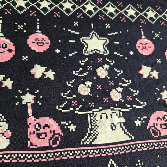 The YETEE Kirby Christmas "Ugly" Sweater Print Shirt - Picture 3 of 4